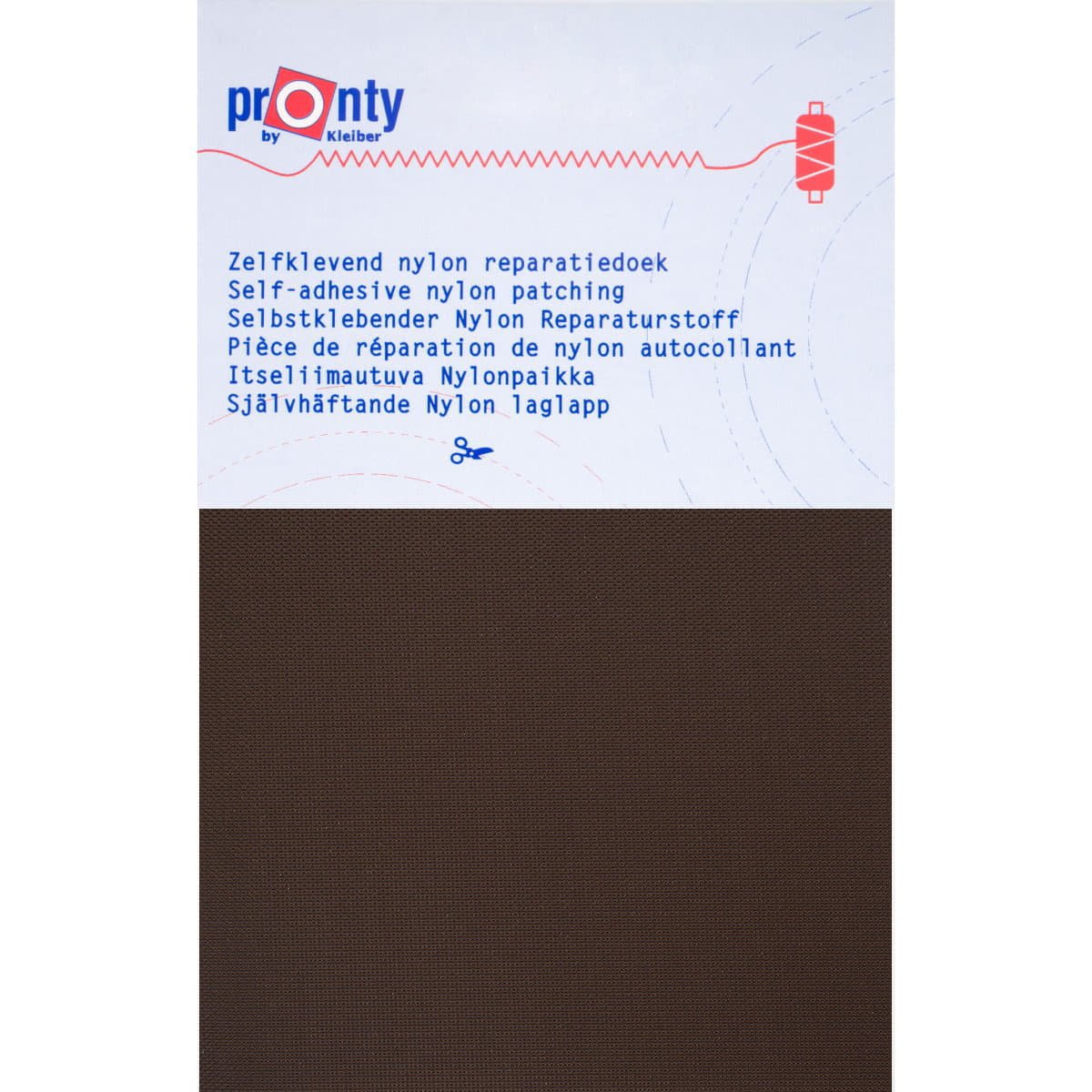 Reparatiedoek Zelfklevend Nylon Pronty 10x20cm Repraratiedoek RPD - NYLON - PRONTY - DONKERBRUIN 8714772018140 donkerbruin