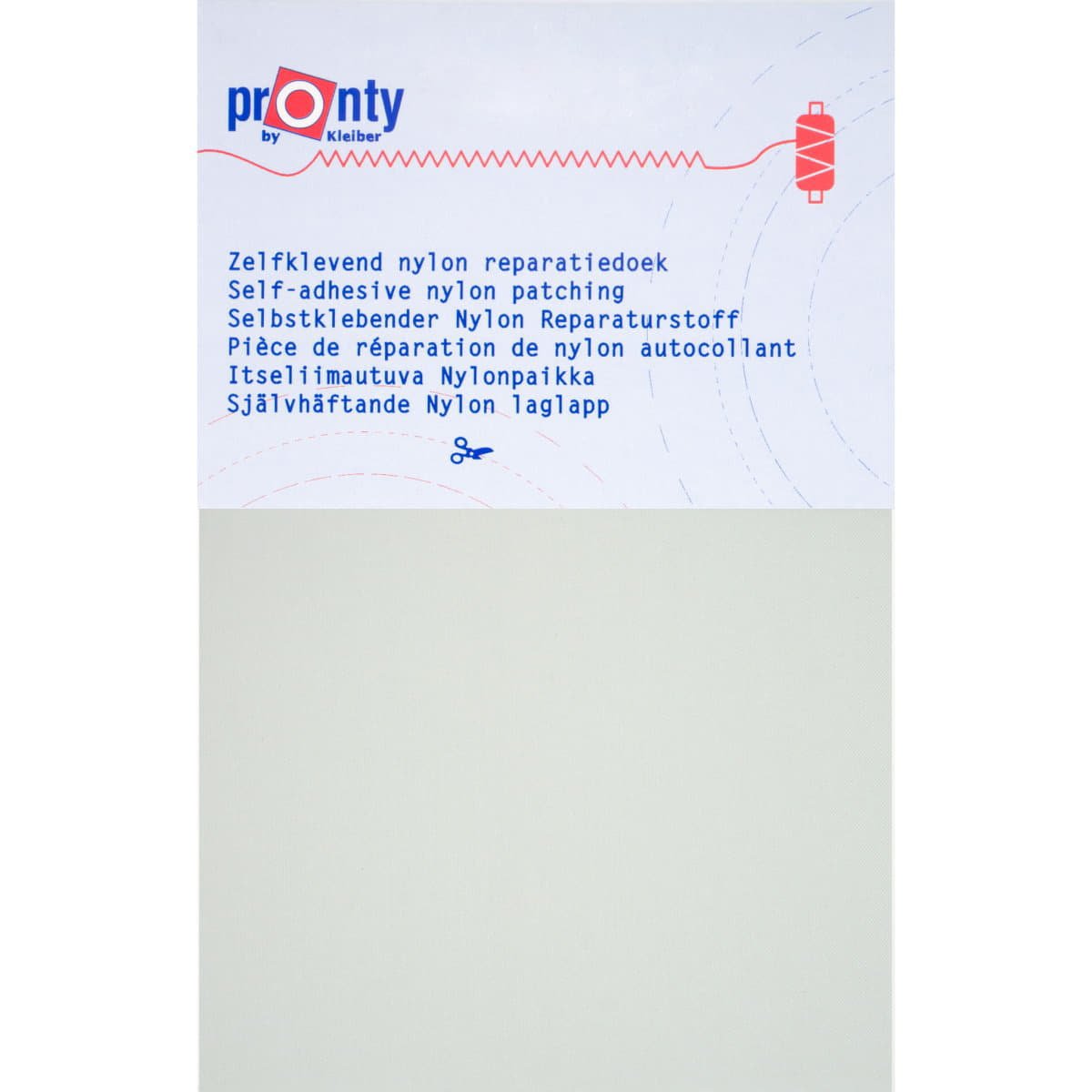 Reparatiedoek Zelfklevend Nylon Pronty 10x20cm Repraratiedoek RPD - NYLON - PRONTY - LGRIJS lichtgrijs