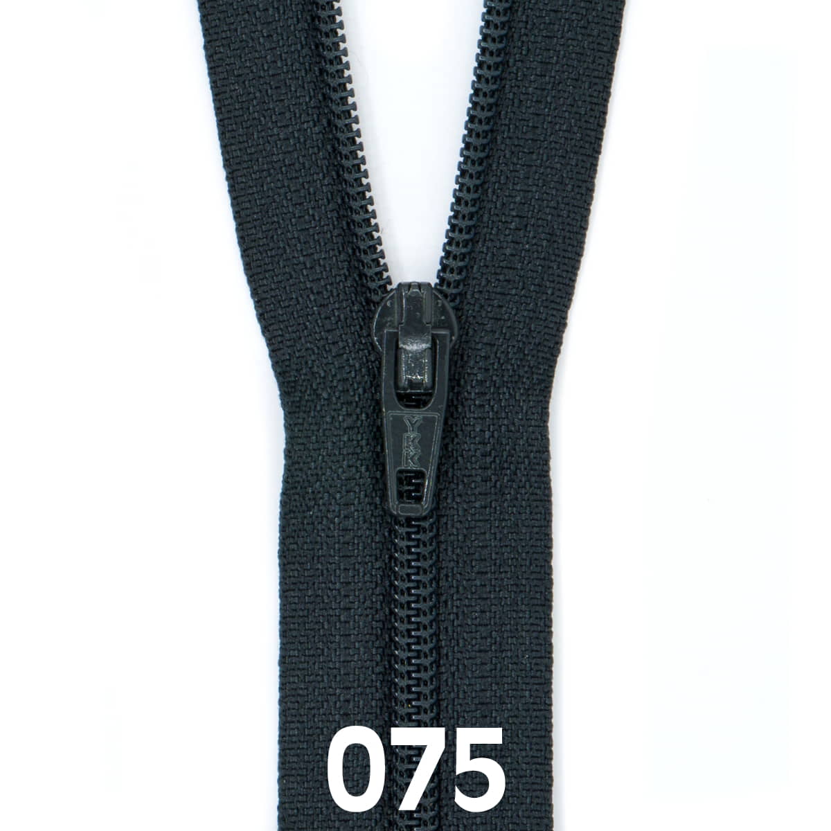 SKU: RITS-YKK-3-25CM-075-HOUTSKOOL GRIJS - Color: 075 houtskoolgrijs