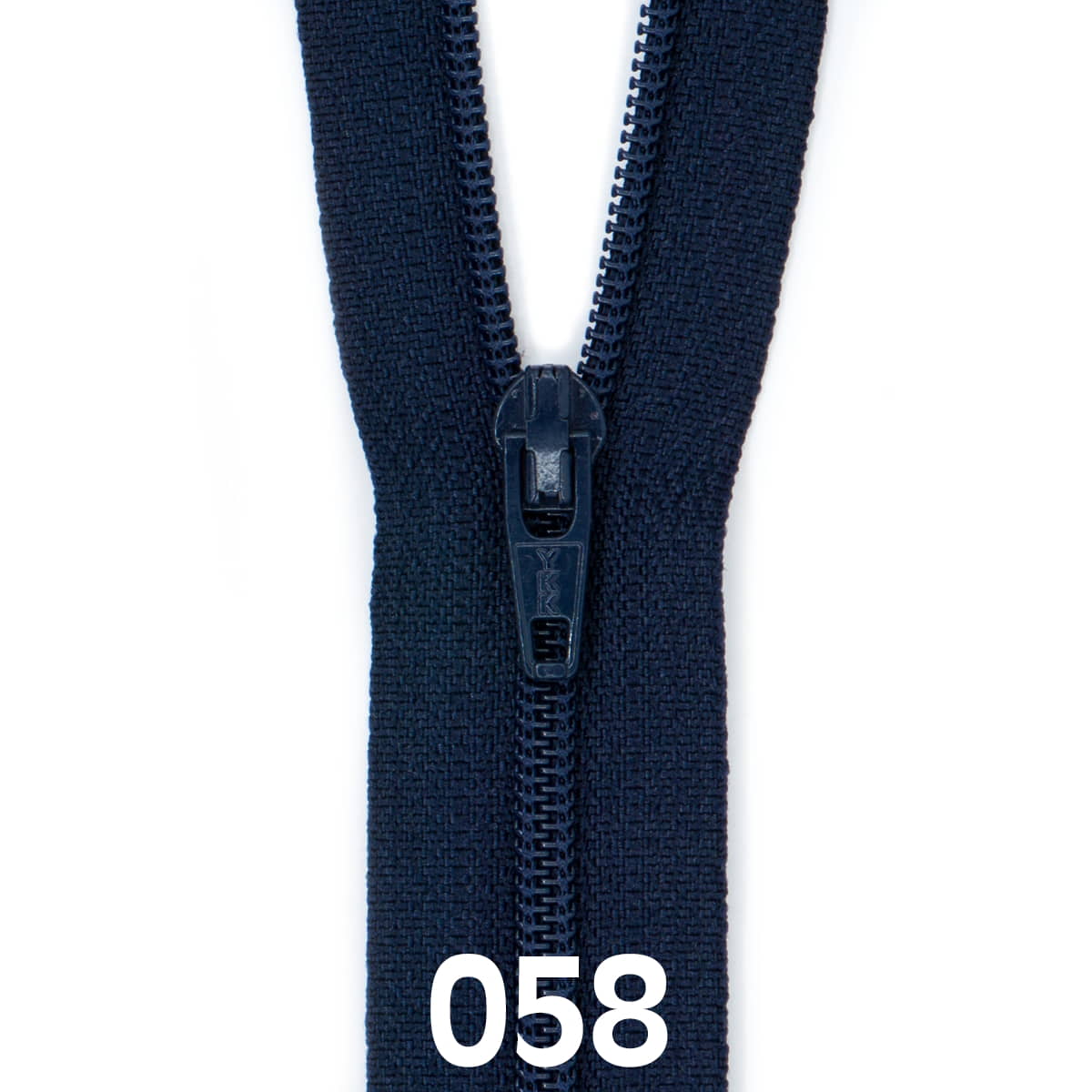 SKU: ROK-RITS-YKK-25-058-DONKERBLAUW - Color: 058 donkerblauw