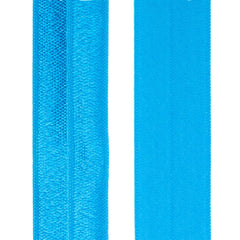 Satijn Elastiek band | 2 cm breed | 25 meter rol SATIJN - ELASTIEK - ROL - 25 - AQUA aqua blauw