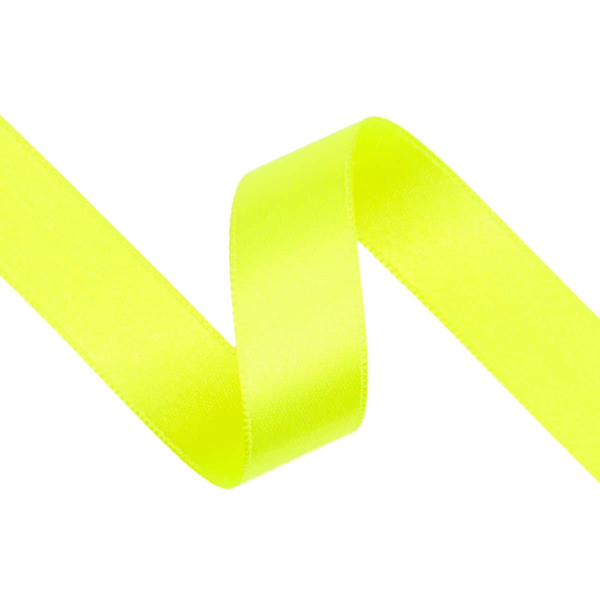 Satijn lint | 25 mm | Premium kwaliteit | 3 meter Satijn Lint SL - 25MM - 281 - NEON - GEEL - 3M neon geel