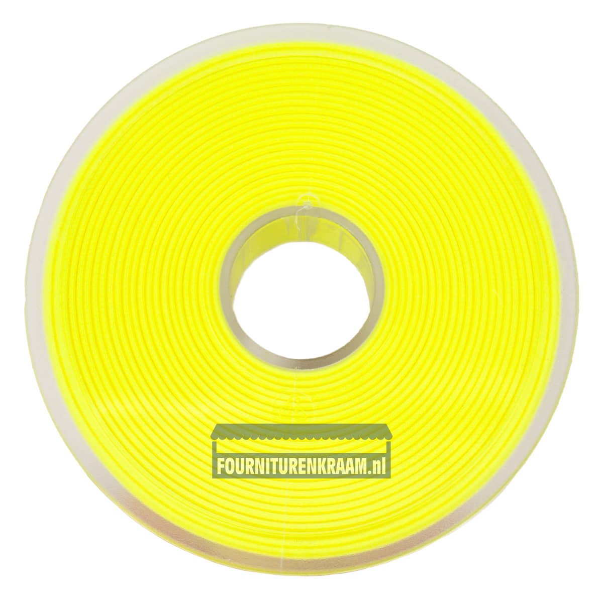 Satijnlint 25 mm | Neon Geel | 3 meter | Aanbieding rol 25 meter Satijn Lint SL - 25MM - 281 - NEON - GEEL - ROL - 25M