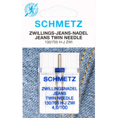 Schmetz Tweeling | 4 mm breed | Jeans 100 naaimachine naalden Naaimachine naalden SCHMETZ - TWIN - JEANS - 100 - 4