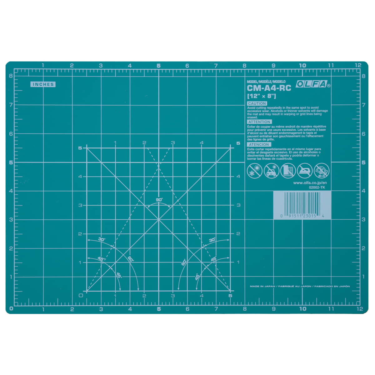 Snijmat voor rolmes | 30 x 22 cm | Olfa Snijmat SNIJMAT - OLFA - ROLMES - 30x22 091511230154