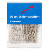 Spelden extra fijn | 34 x 0,55 mm | staal Spelden SPELDEN - FIJN - 3824182