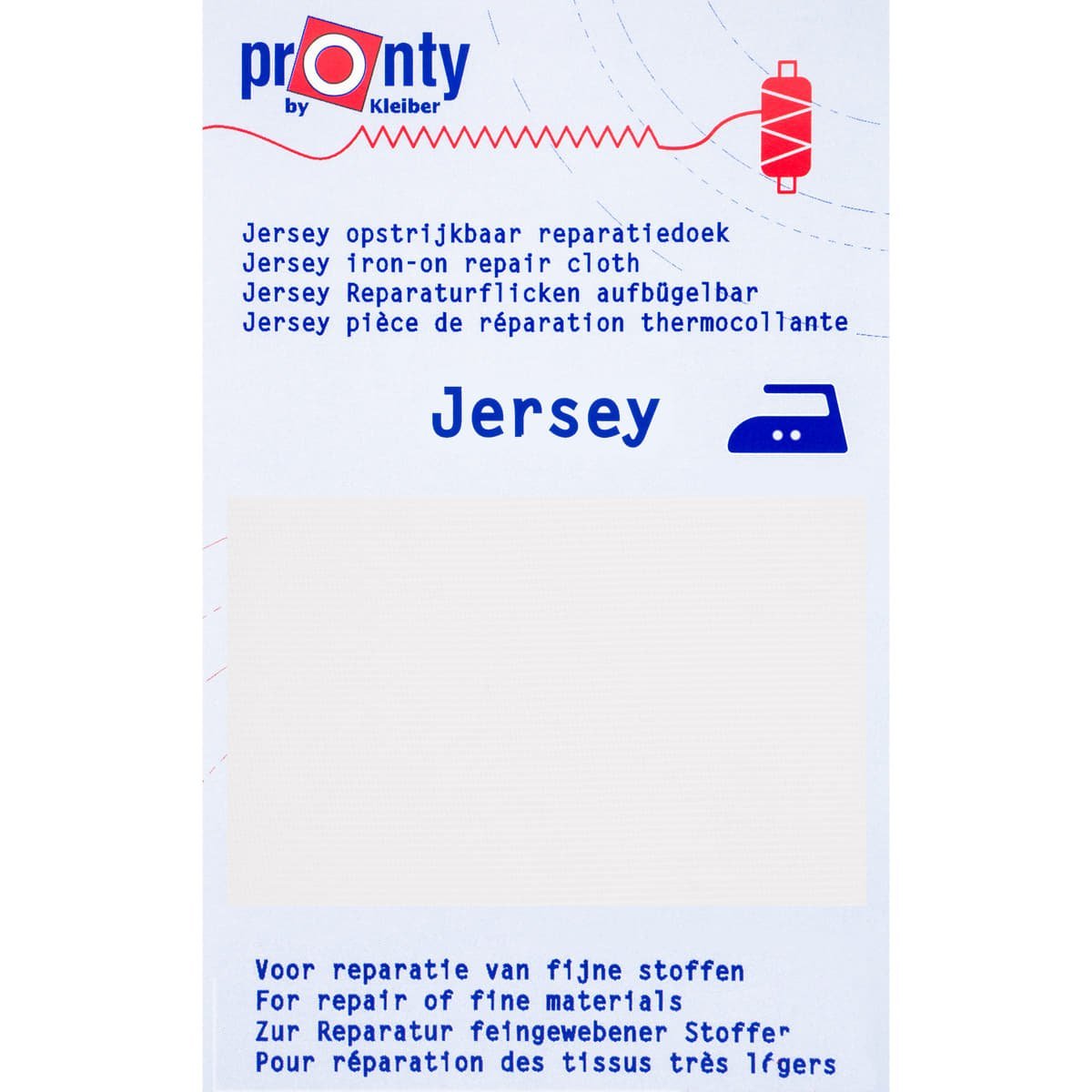 Stretch Reparatiedoek Pronty | Jersey voor rekbare stoffen 12x45cm Repraratiedoek RPD - PRONTY - JERSEY - ECRU 8714772094977 ecru