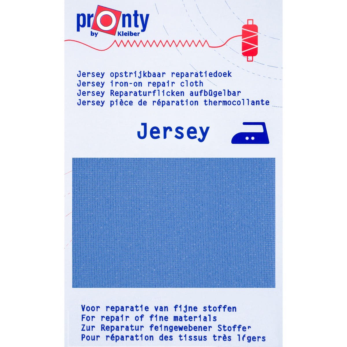 Stretch Reparatiedoek Pronty | Jersey voor rekbare stoffen 12x45cm Repraratiedoek RPD - PRONTY - JERSEY - LBLAUW 8714772174082 lichtblauw