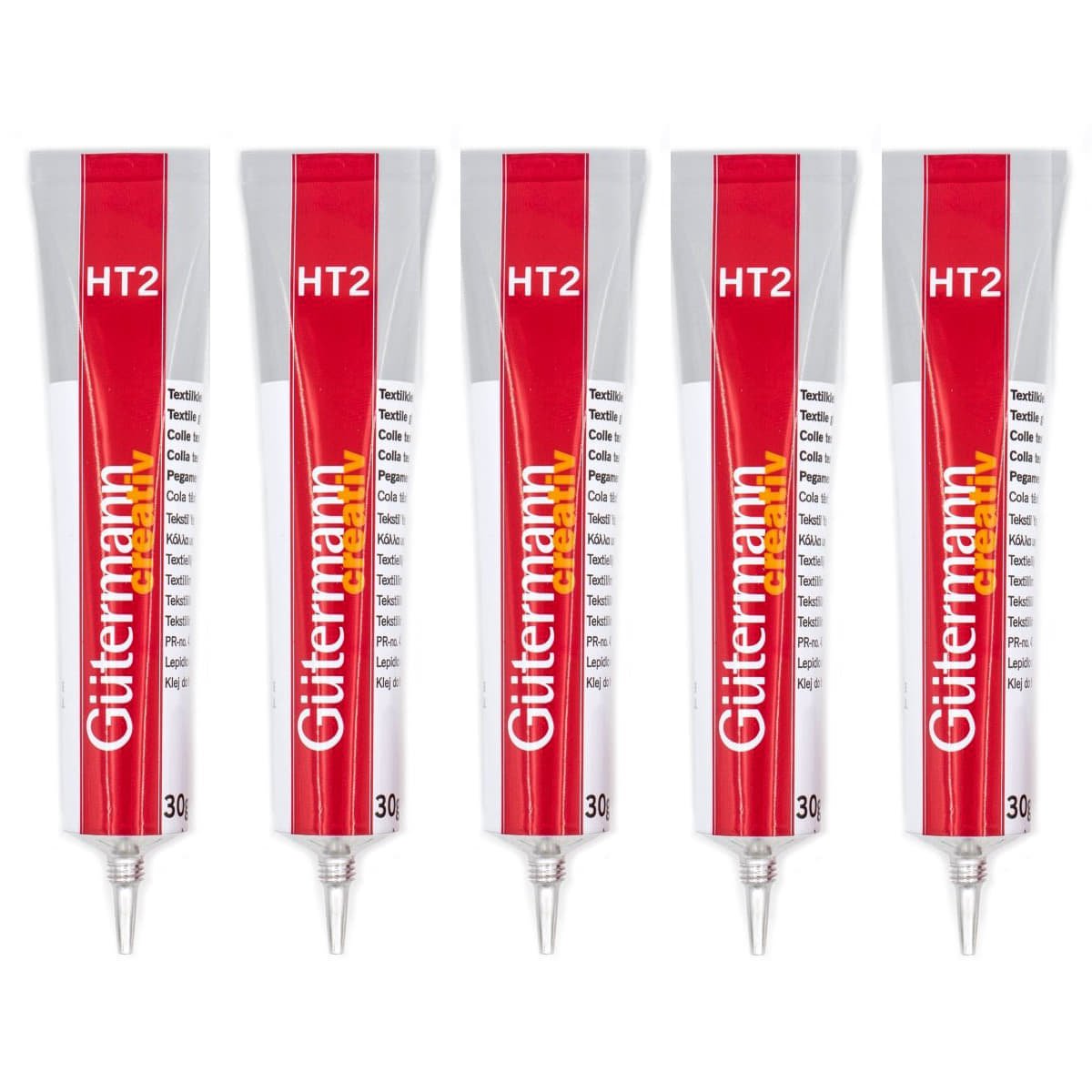 Textiellijm Gütermann HT2 30g | Aanbieding 5 tubes Lijm TEXTIELLIJM - HT2 - 30 - 5PACK 4029394302169