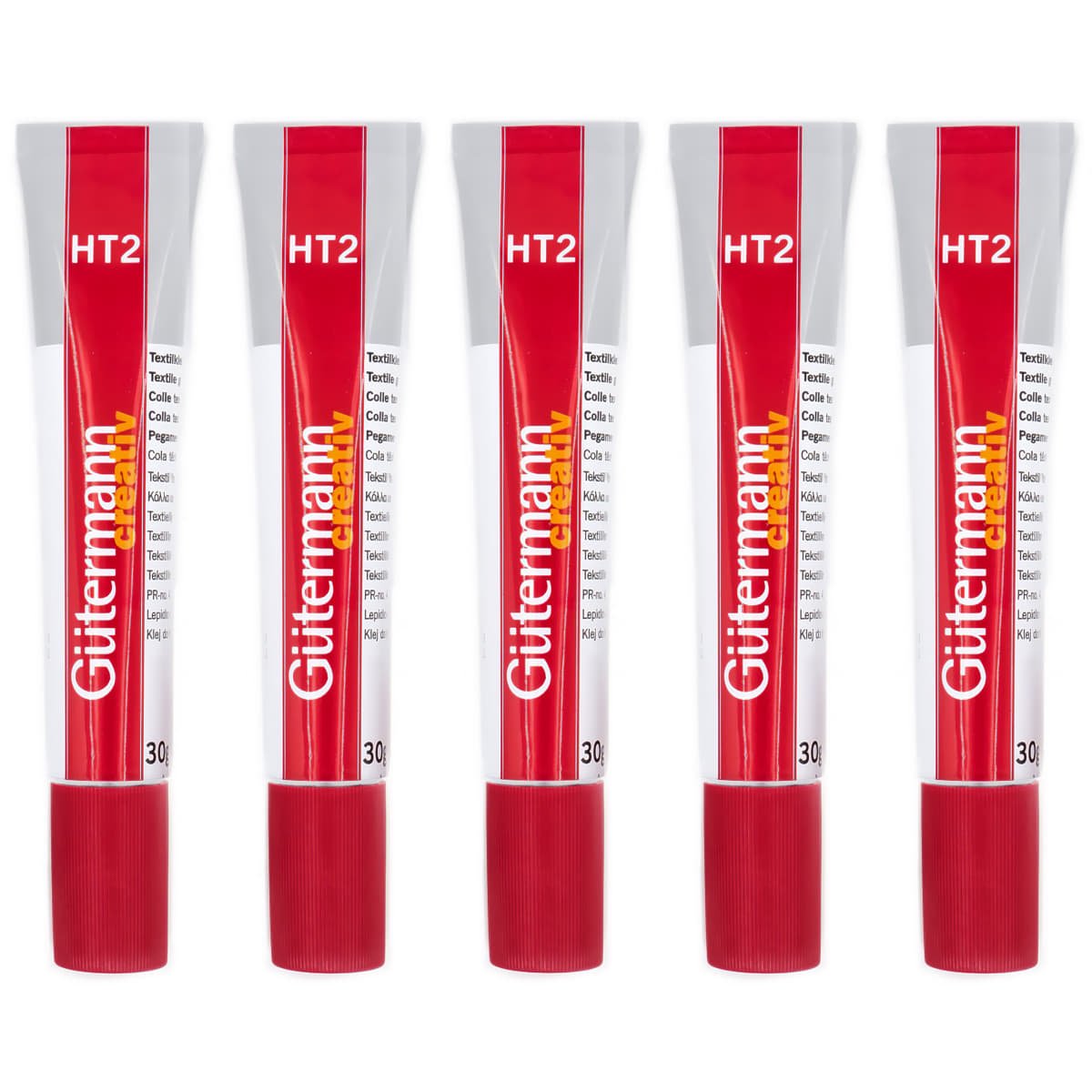 Textiellijm Gütermann HT2 30g | Aanbieding 5 tubes Lijm TEXTIELLIJM - HT2 - 30 - 5PACK 4029394302169