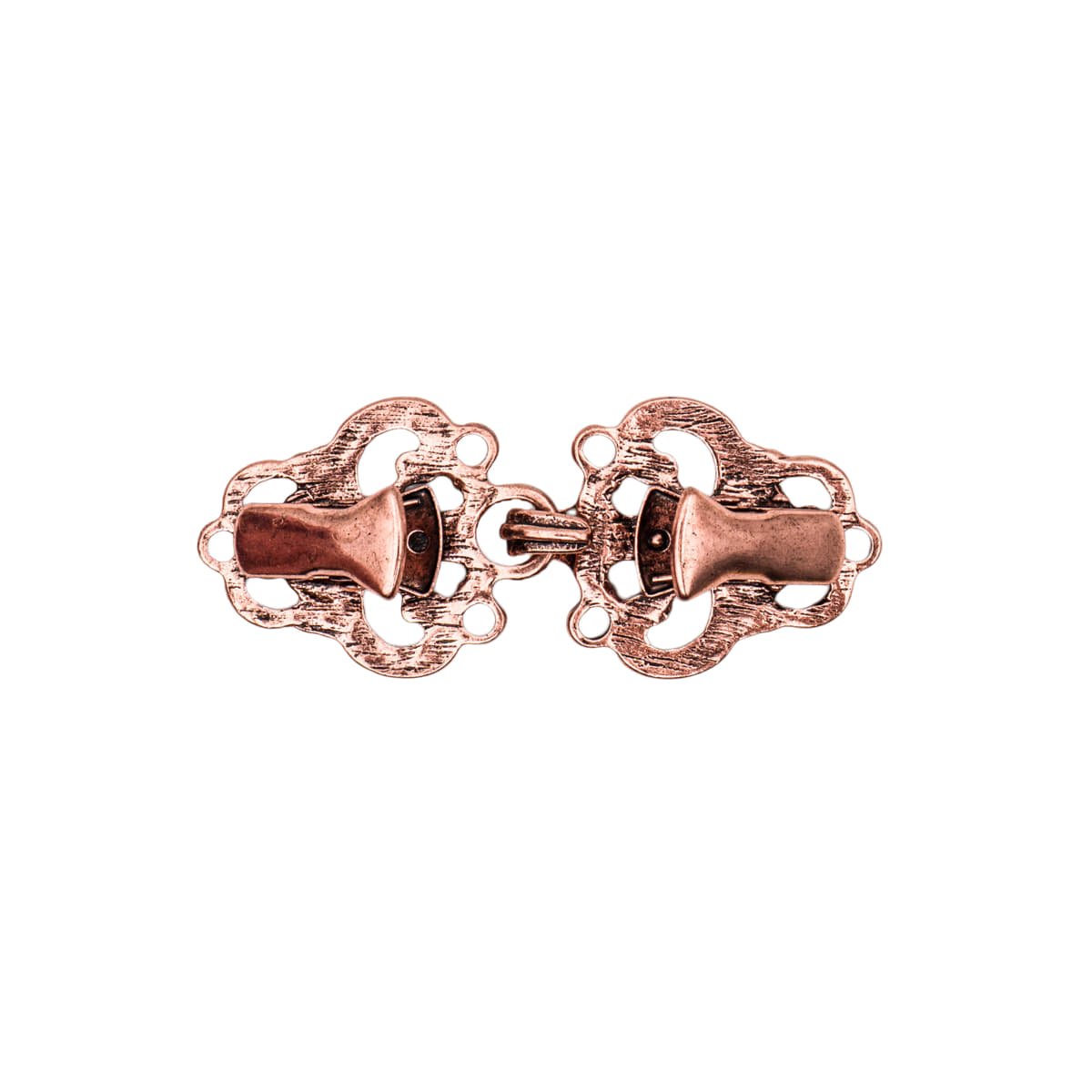 Vestsluiting - Vestclip rosé goud klassiek met haak en oog 66x28mm Vestsluiting VESTCLIPS - KLASIEK - ROSE - GOUD