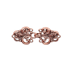 Vestsluiting - Vestclip rosé goud klassiek met haak en oog 66x28mm Vestsluiting VESTCLIPS - KLASIEK - ROSE - GOUD