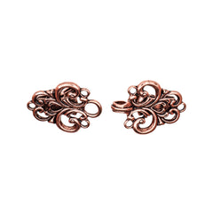 Vestsluiting - Vestclip rosé goud klassiek met haak en oog 66x28mm Vestsluiting VESTCLIPS - KLASIEK - ROSE - GOUD