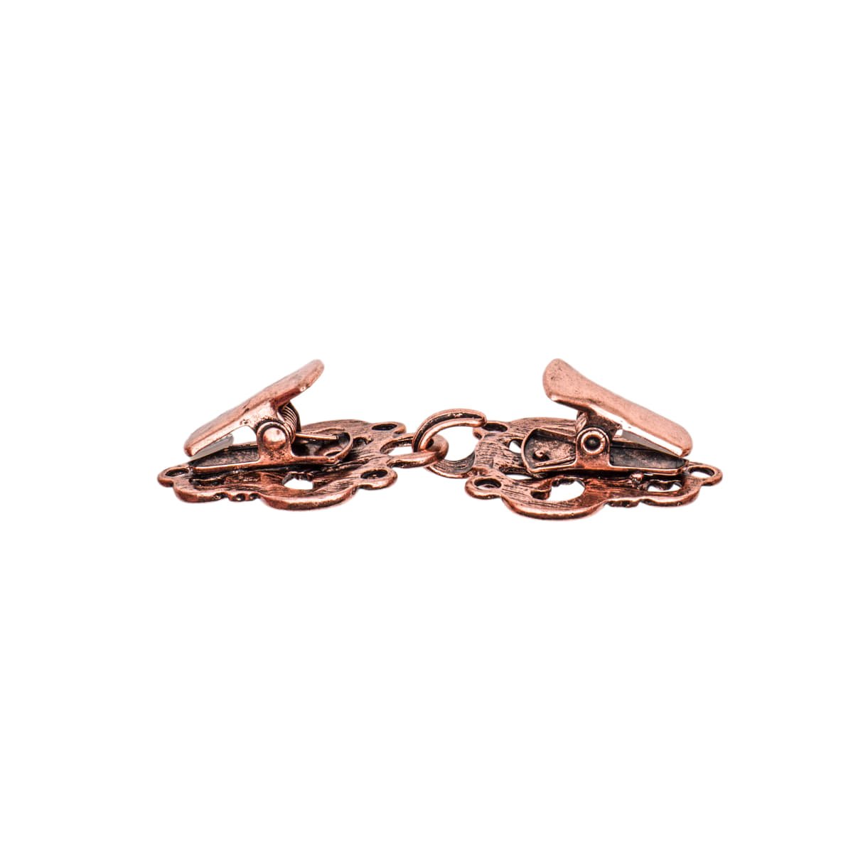 Vestsluiting - Vestclip rosé goud klassiek met haak en oog 66x28mm Vestsluiting VESTCLIPS - KLASIEK - ROSE - GOUD