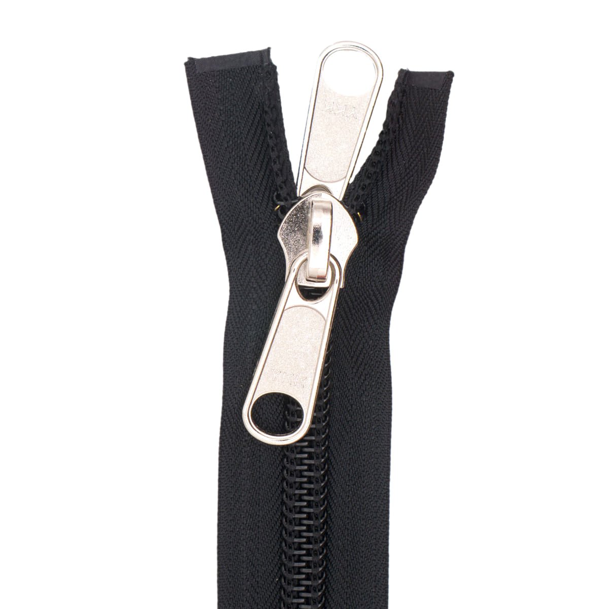 YKK Zware Tentrits - Deelbaar met Dubbelzijdige Trekker - 300 cm Deelbare Rits YKK - TENT - DB - DZ - 300 - ZWART zwart