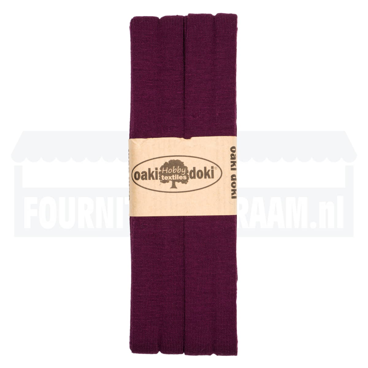 Biaisband | Tricot | elastisch 20 mm | 3 meter | aubergine Biaisband BB-TRICOT-2CM-919-AUBERGINE - Fourniturenkraam.nl