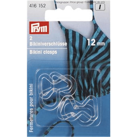 Bikinisluiting Prym 12mm plastic transparant 416152 Sluiting pry416152 4002274161520 - Fourniturenkraam.nl
