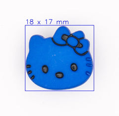 Blauwe Kattenknoop met Strik Knoop KNP00024 - Fourniturenkraam.nl