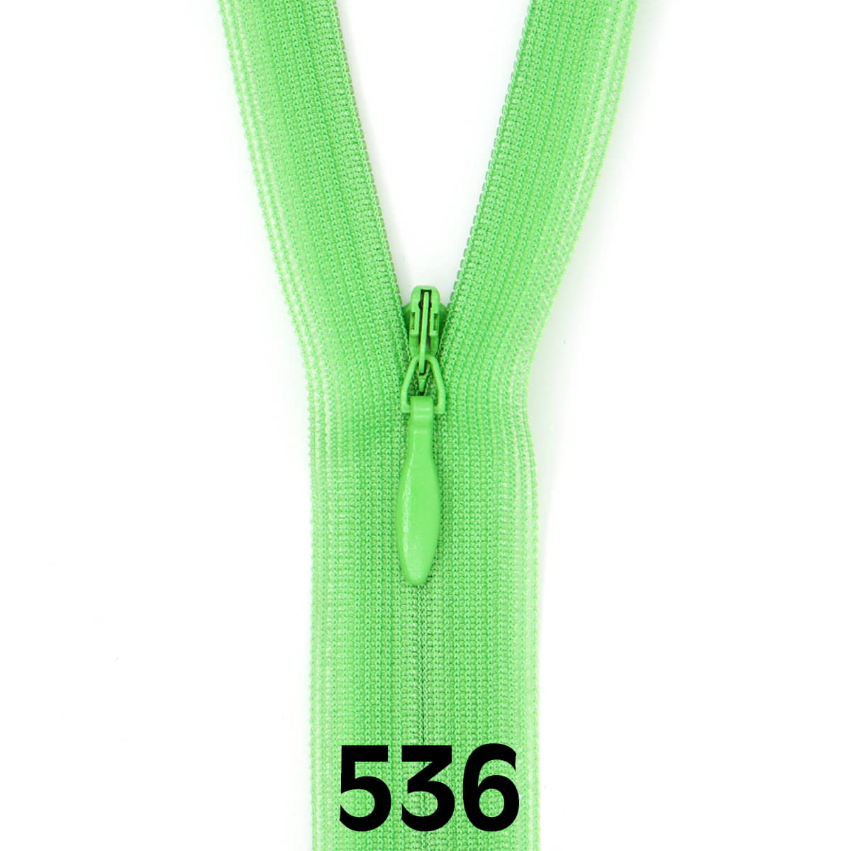 Blinde rits 22 cm | YKK | 536 lente groen RITS-BLD-22-YKK-536-LENTE GROEN - Fourniturenkraam.nl