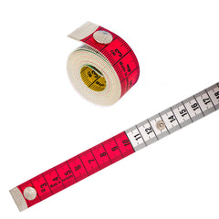 Centimeter Hoechstmass 150cm met drukknoop Centimeter CENTIMETER-DRUKKNOOP-150 - Fourniturenkraam.nl