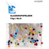 Glaskopspelden 30mm lang 10gr. huismerk Spelden H129265 8717738754236 - Fourniturenkraam.nl