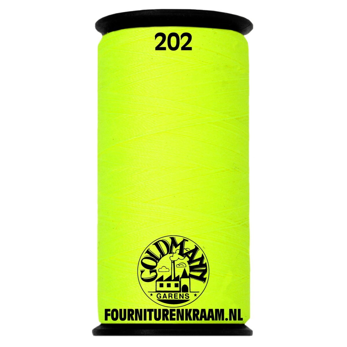 Goldmann garen 200m - 202 fluor geel Garen GOLDMANN-GAREN-200M-202 - Fourniturenkraam.nl