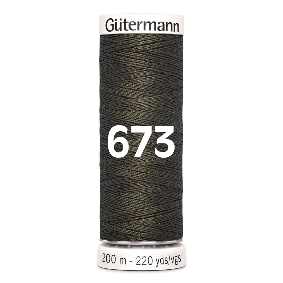 Gutermann garen | 200m | 673 bruin groen naaigaren GM-200-673-BRUIN-GROEN - Fourniturenkraam.nl