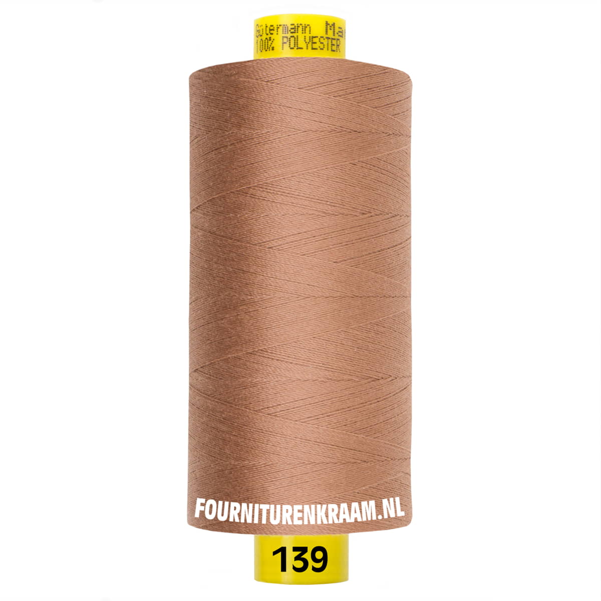 Gütermann garen Mara 1000 meter - 139 donker beige Garen GUTERMANN-MARA-1000-139