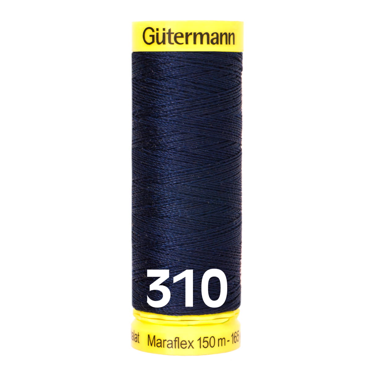 Gütermann MaraFlex 150m - 310 donker blauw GUTERMANN-MARAFLEX-150-310 4029394998911 - Fourniturenkraam.nl