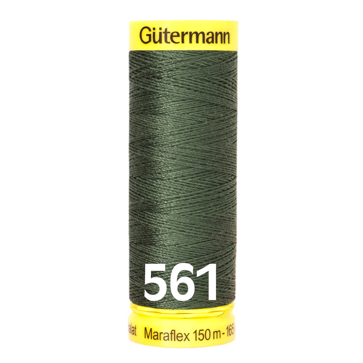 Gütermann MaraFlex 150m - 561 leger groen GUTERMANN-MARAFLEX-150-561 4029394995854 - Fourniturenkraam.nl