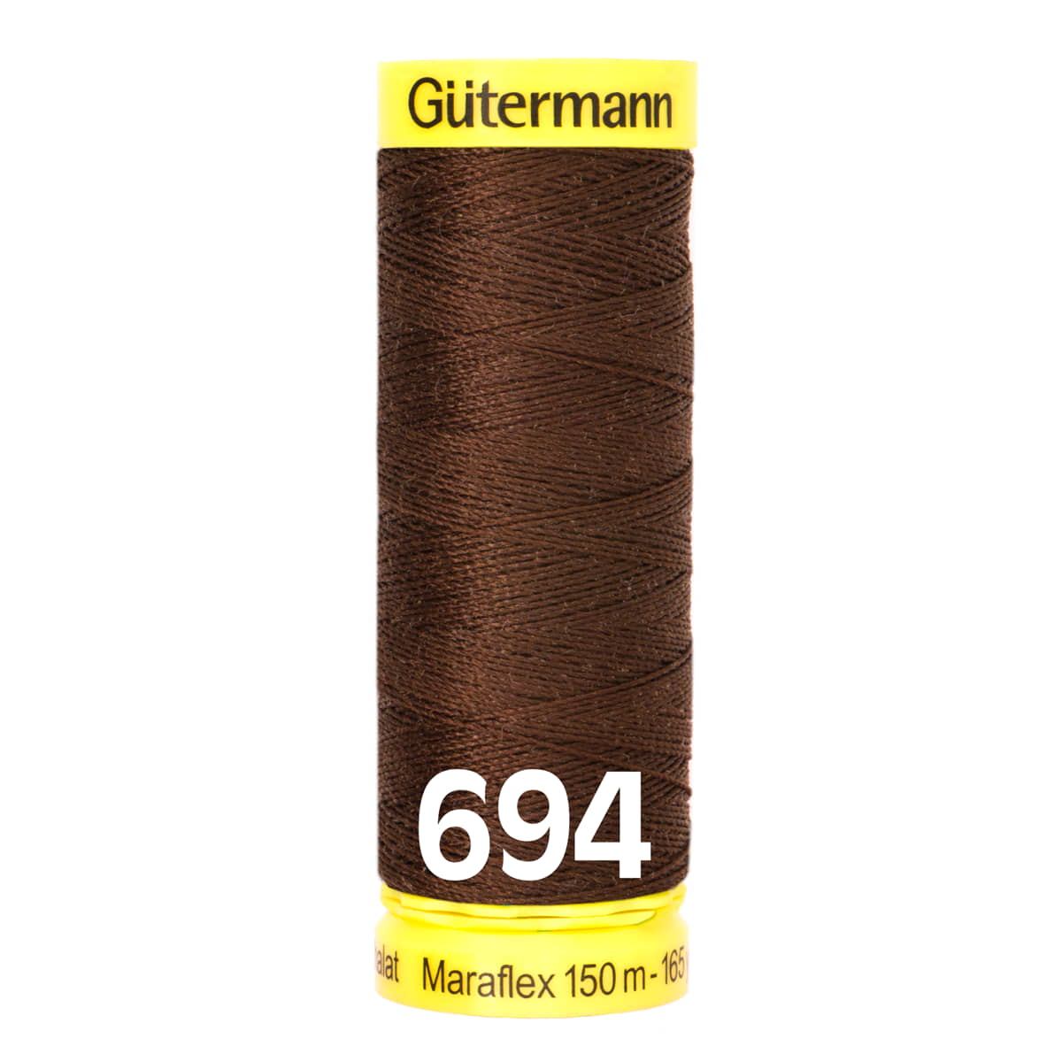 Gütermann MaraFlex 150m - 694 donker bruin GUTERMANN-MARAFLEX-150-694 4029394998485 - Fourniturenkraam.nl
