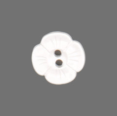 Klassieke Witte Bloemknoop - 12x12 mm Knoop KNP00086 - Fourniturenkraam.nl