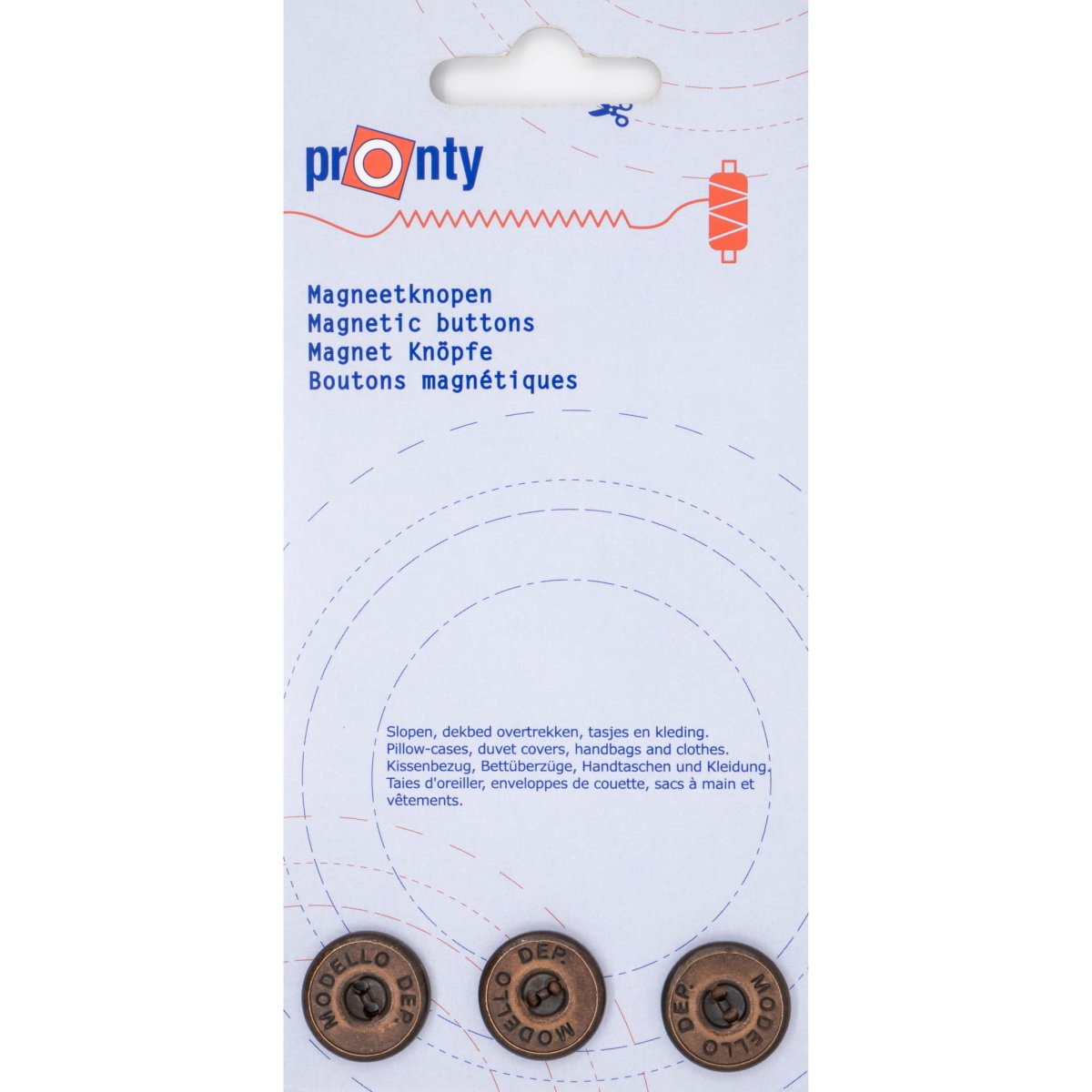 Magneet knopen brons 18mm Pronty 3 stuks Knopen MAGNEETKNPN-PRONTY-BRONS 8714772063867 - Fourniturenkraam.nl