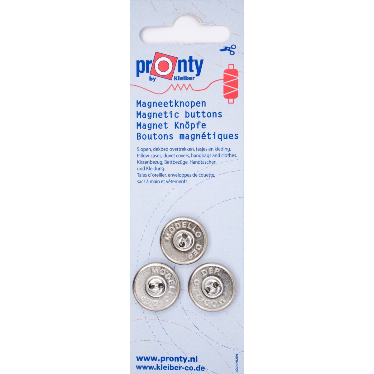 Magneet knopen zilver 18mm Pronty 3 stuks Knopen MAGNEETKNPN-PRONTY-ZILVER 8714772002040 - Fourniturenkraam.nl