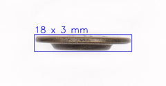 Metalen JEANS TIME Knoop - 18 mm Brons Knoop KNP00226 - Fourniturenkraam.nl