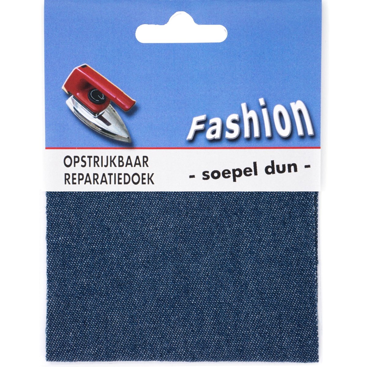 Reparatiedoek jeans soepel dun Fashion opstrijkbaar 10x40cm Repraratiedoek 117504 - Fourniturenkraam.nl