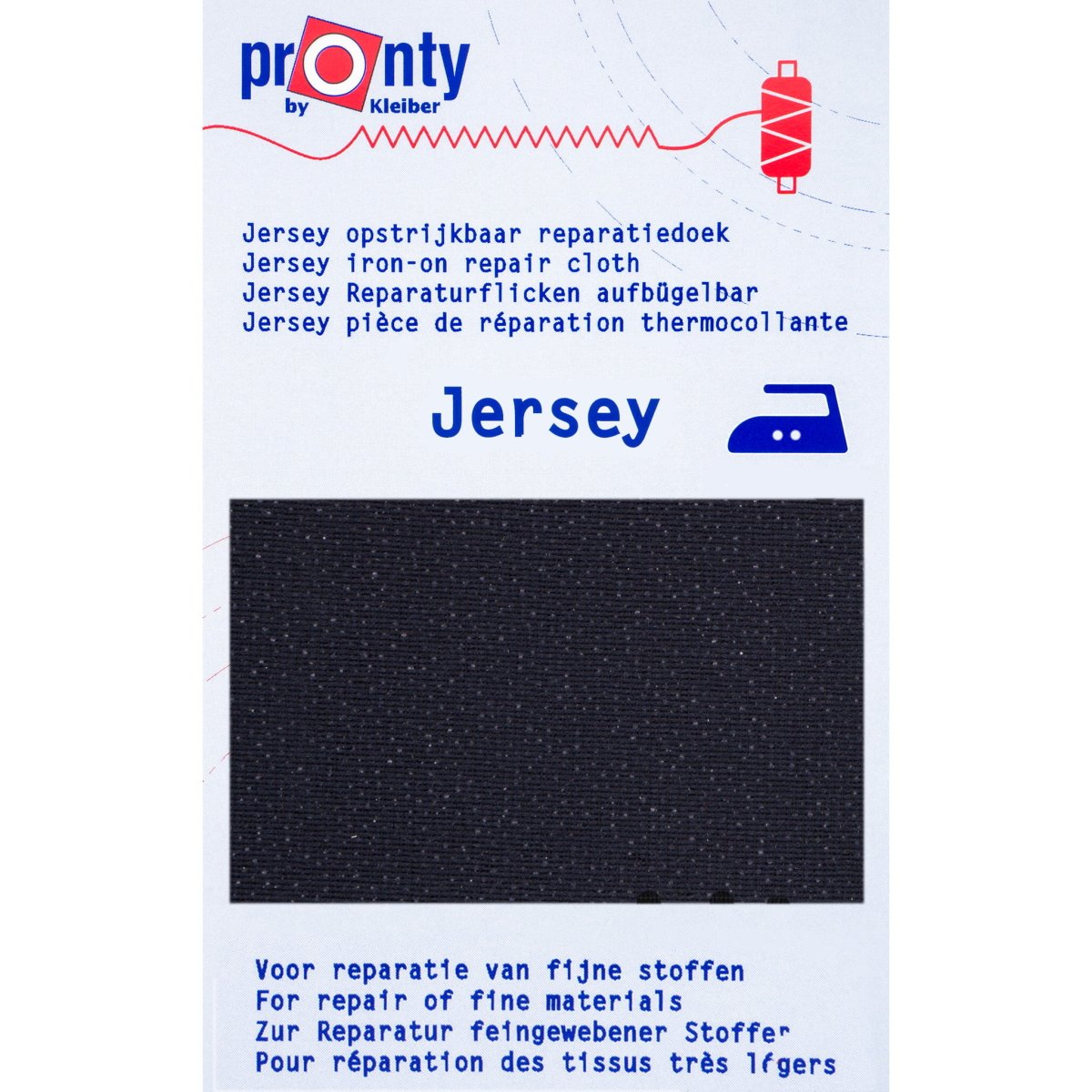 Reparatiedoek Pronty Jersey voor rekbare stoffen 12x45cm Repraratiedoek RPD-PRONTY-JERSEY-MARINE 8714772095011 - Fourniturenkraam.nl