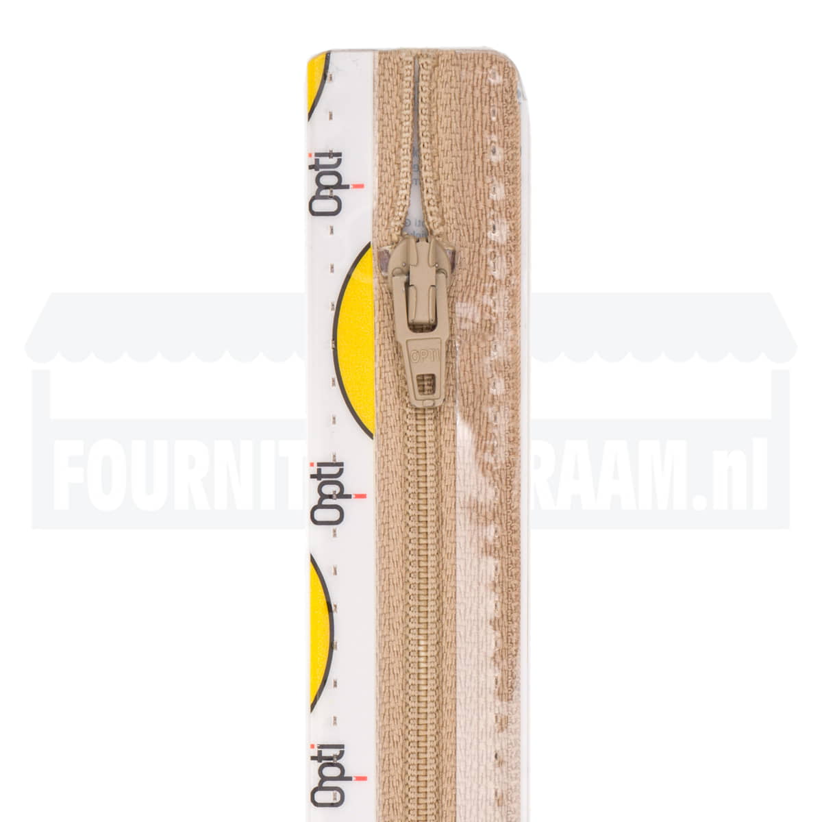 Rits 10 cm | Opti S40 spiraal | 886 beige Rits OPTI-4801-S40-10-886-BEIGE - Fourniturenkraam.nl