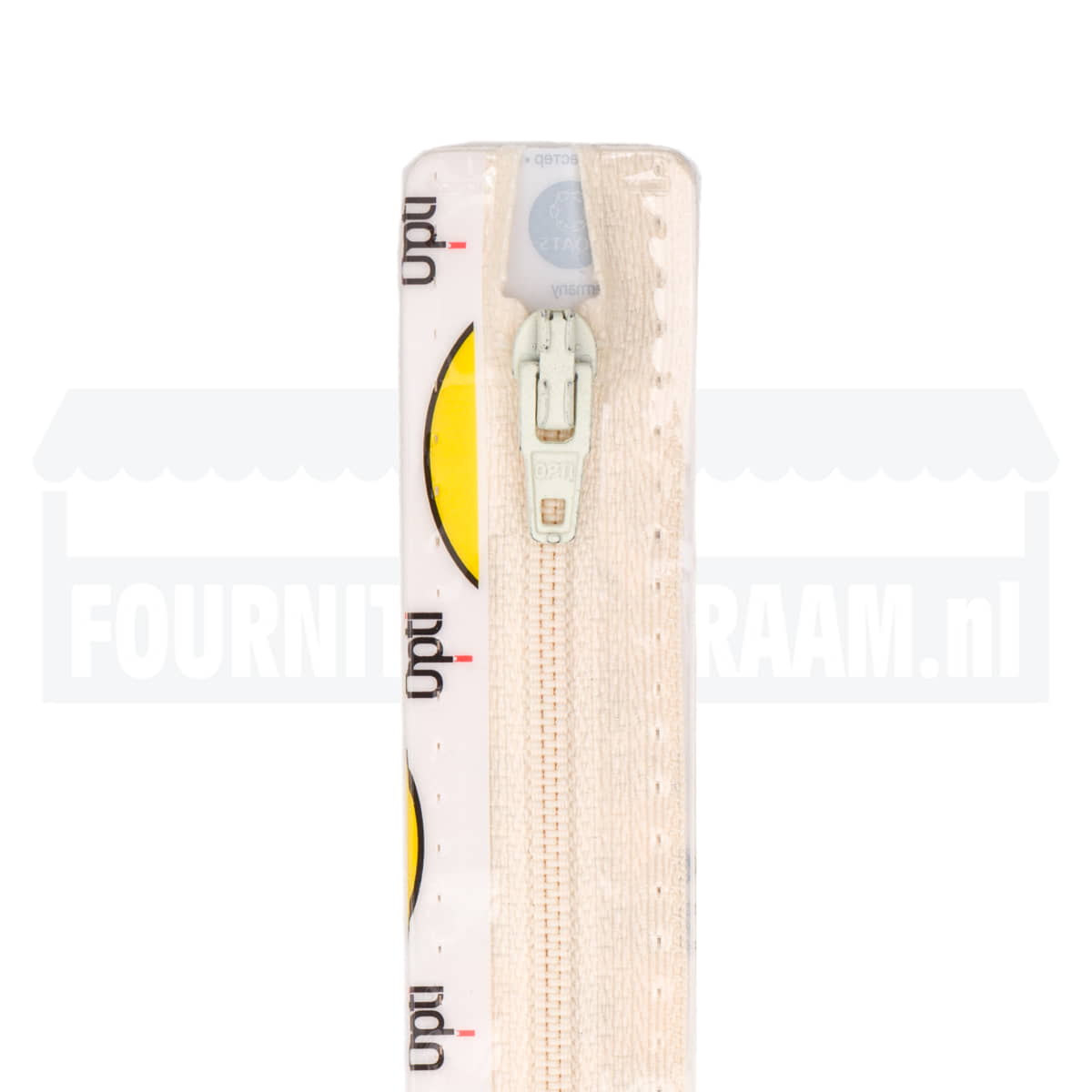 Rits 12 cm | Opti S40 spiraal | 087 crème Rits OPTI-4801-S40-12-087-CRÈME - Fourniturenkraam.nl