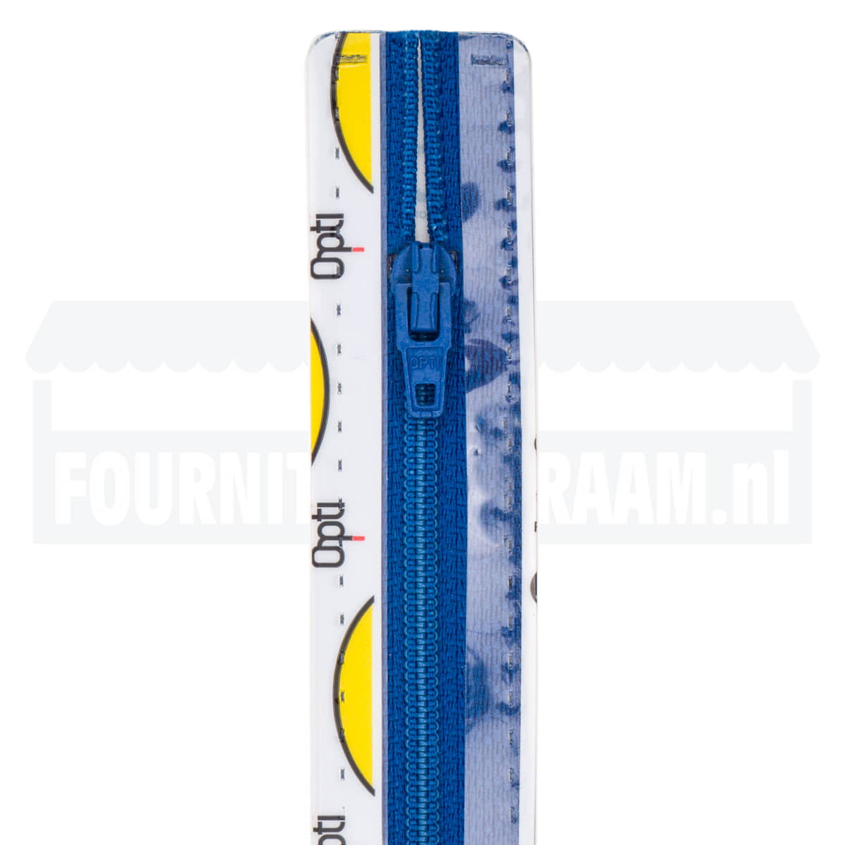 Rits 12 cm | Opti S40 spiraal | 215 kobalt blauw Rits OPTI-4801-S40-12-215-KOBALT BLAUW - Fourniturenkraam.nl