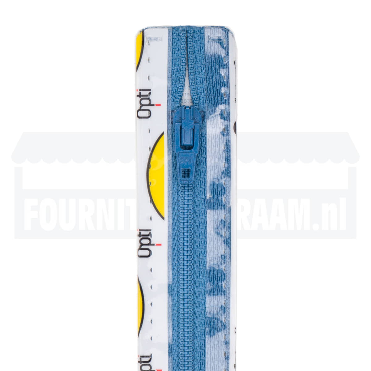 Rits 12 cm | Opti S40 spiraal | 235 aqua blauw Rits OPTI-4801-S40-12-235-AQUA BLAUW - Fourniturenkraam.nl