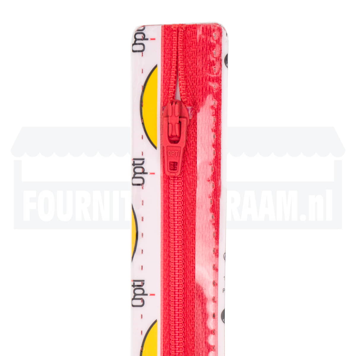 Rits 12 cm | Opti S40 spiraal | 725 vuur rood Rits OPTI-4801-S40-12-725-VUUR ROOD - Fourniturenkraam.nl