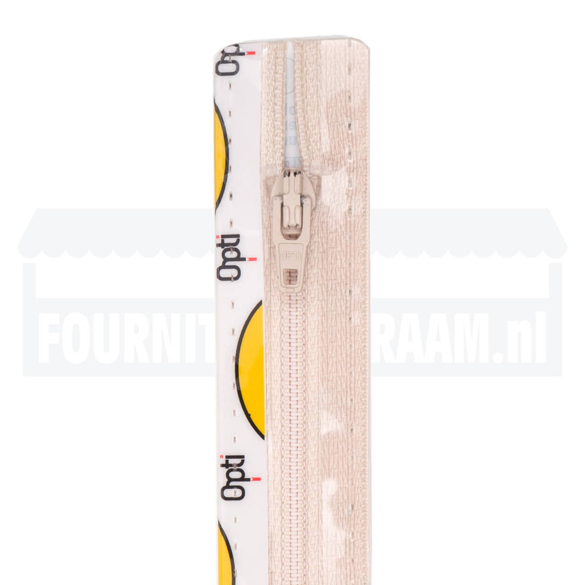 Rits 12 cm | Opti S40 spiraal | 849 beige Rits OPTI-4801-S40-12-849-BEIGE - Fourniturenkraam.nl