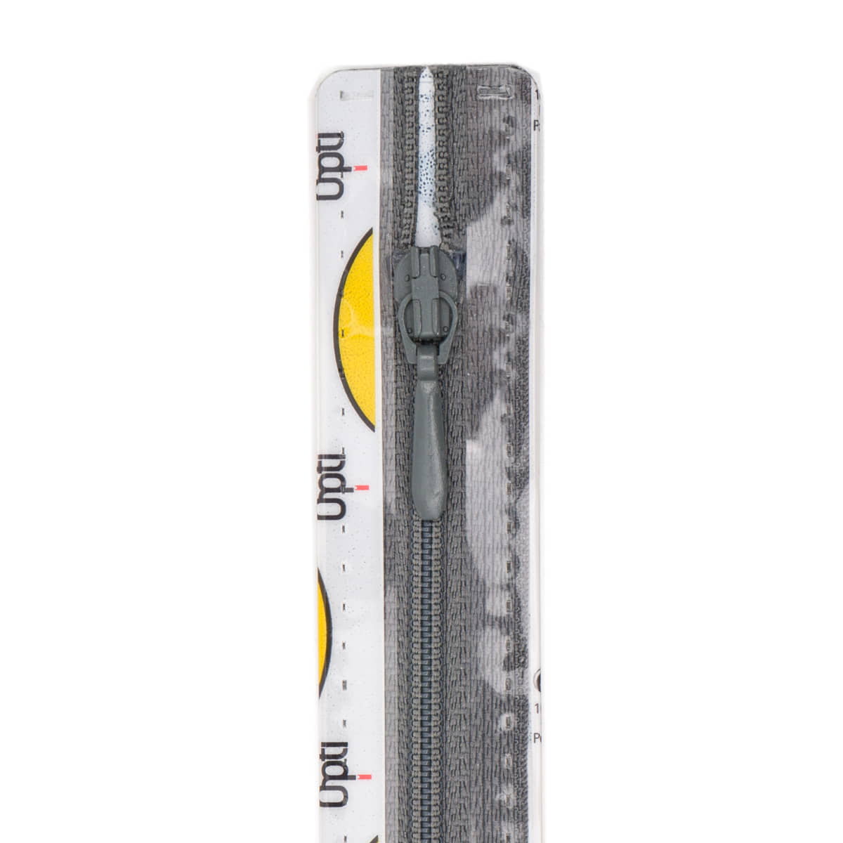 Rits 15 cm | Opti S40 spiraal | druppeltrekker | 002 grijs Rits OPTI-4800-S40-15-002-GRIJS - Fourniturenkraam.nl