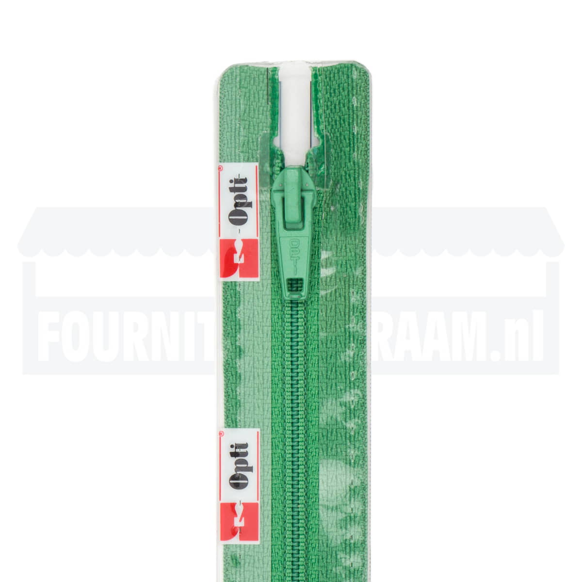 Rits 18 cm | Opti S40 spiraal | 495 groen Rits OPTI-4801-S40-18-495-GROEN - Fourniturenkraam.nl