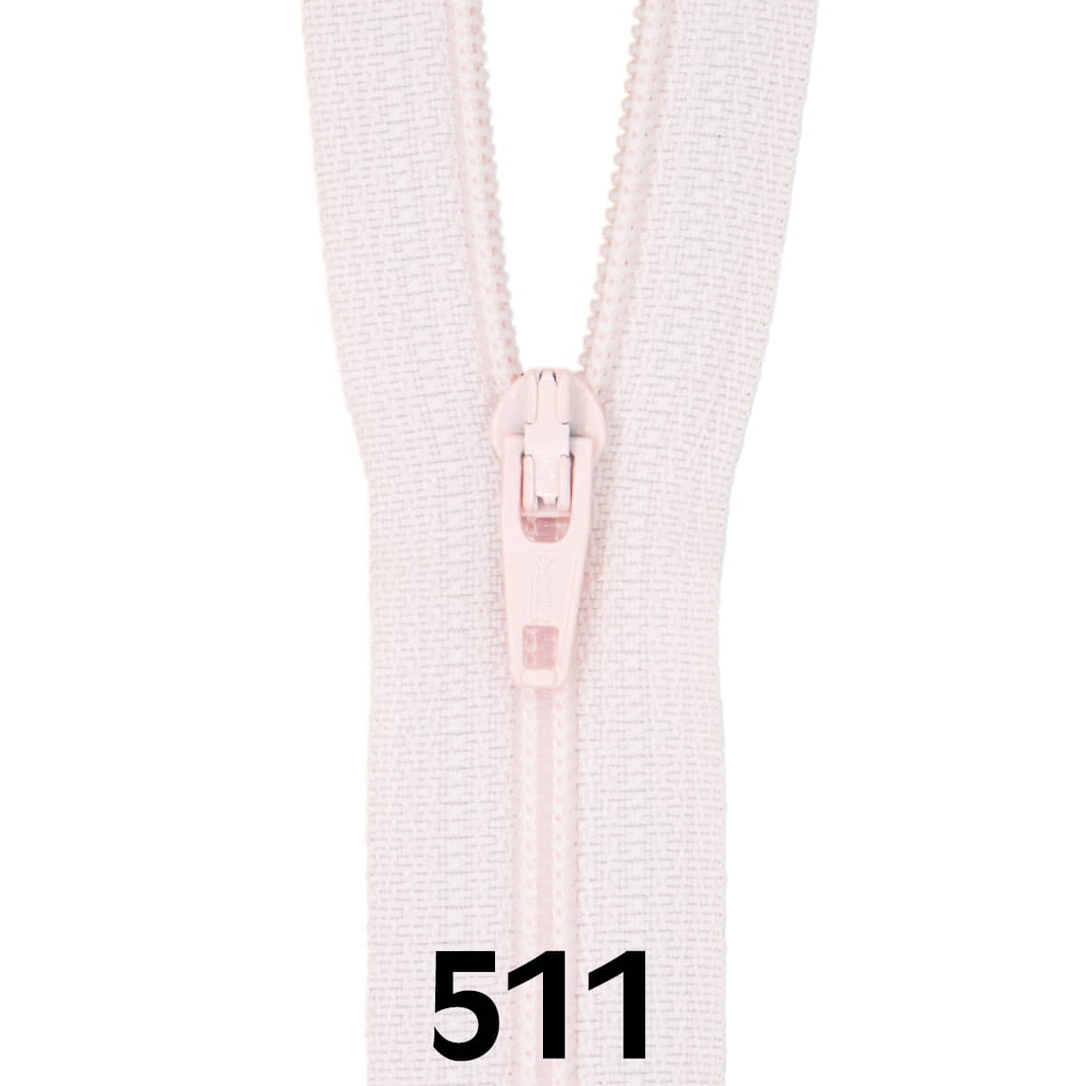 Rits 25 cm | YKK spiraal 3 | 511 licht roze Rits RITS-YKK-3-25CM-511-LICHT ROZE