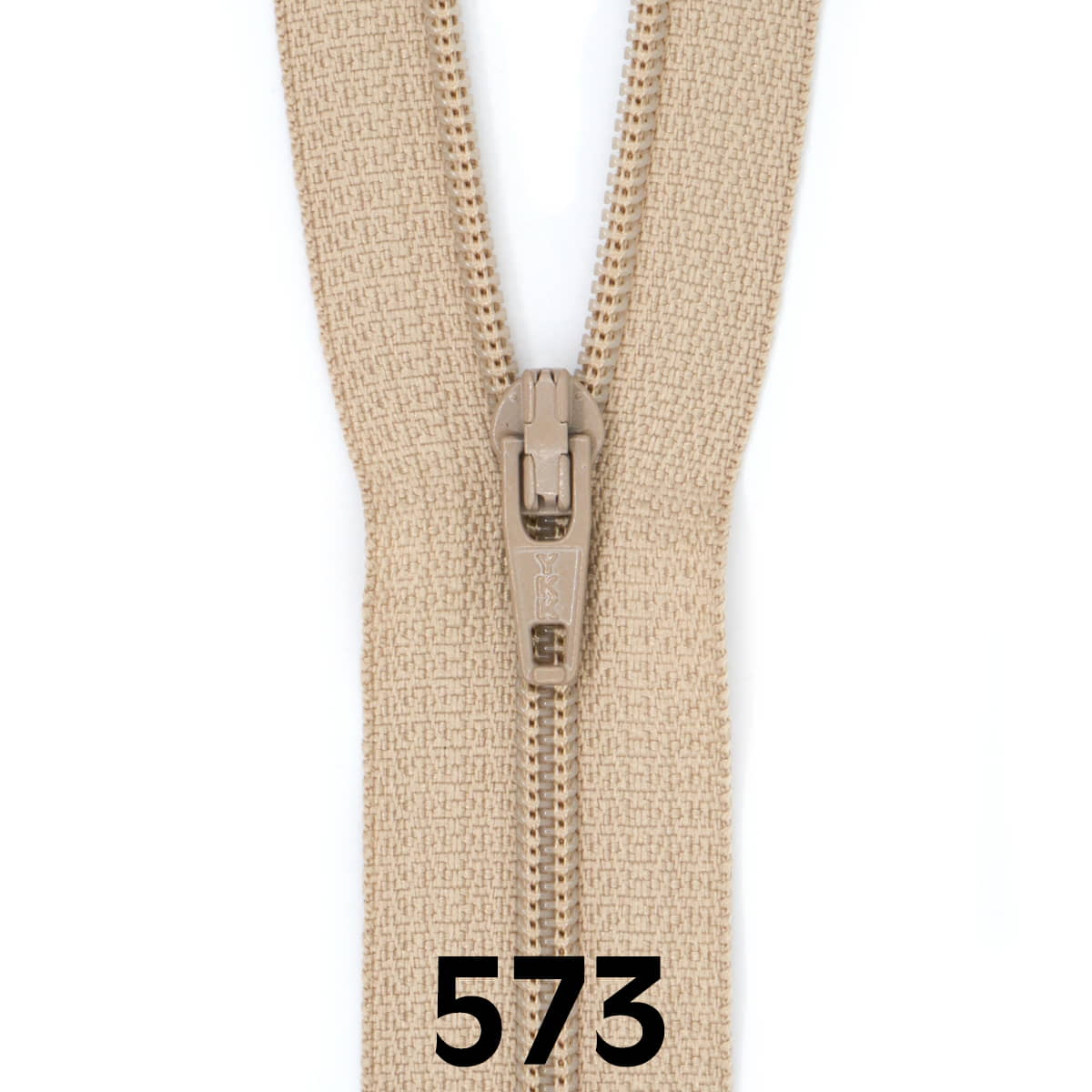 Rits 25 cm | YKK spiraal 3 | 573 donker beige Rits RITS-YKK-3-25CM-573-DONKER BEIGE