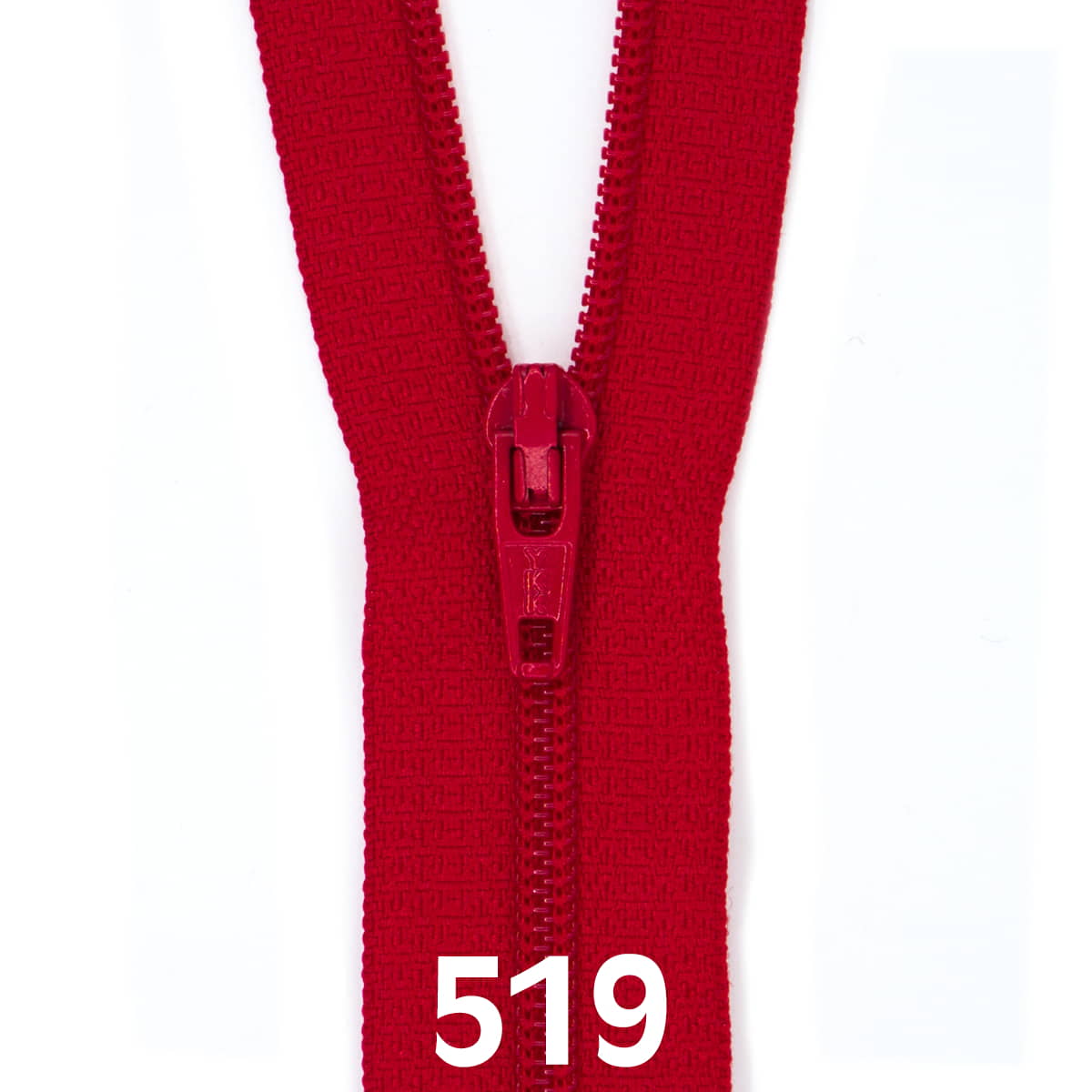 Rits 50 cm | YKK spiraal 3 | 519 donker rood Rits RITS-YKK-3-50CM-519-DONKER ROOD