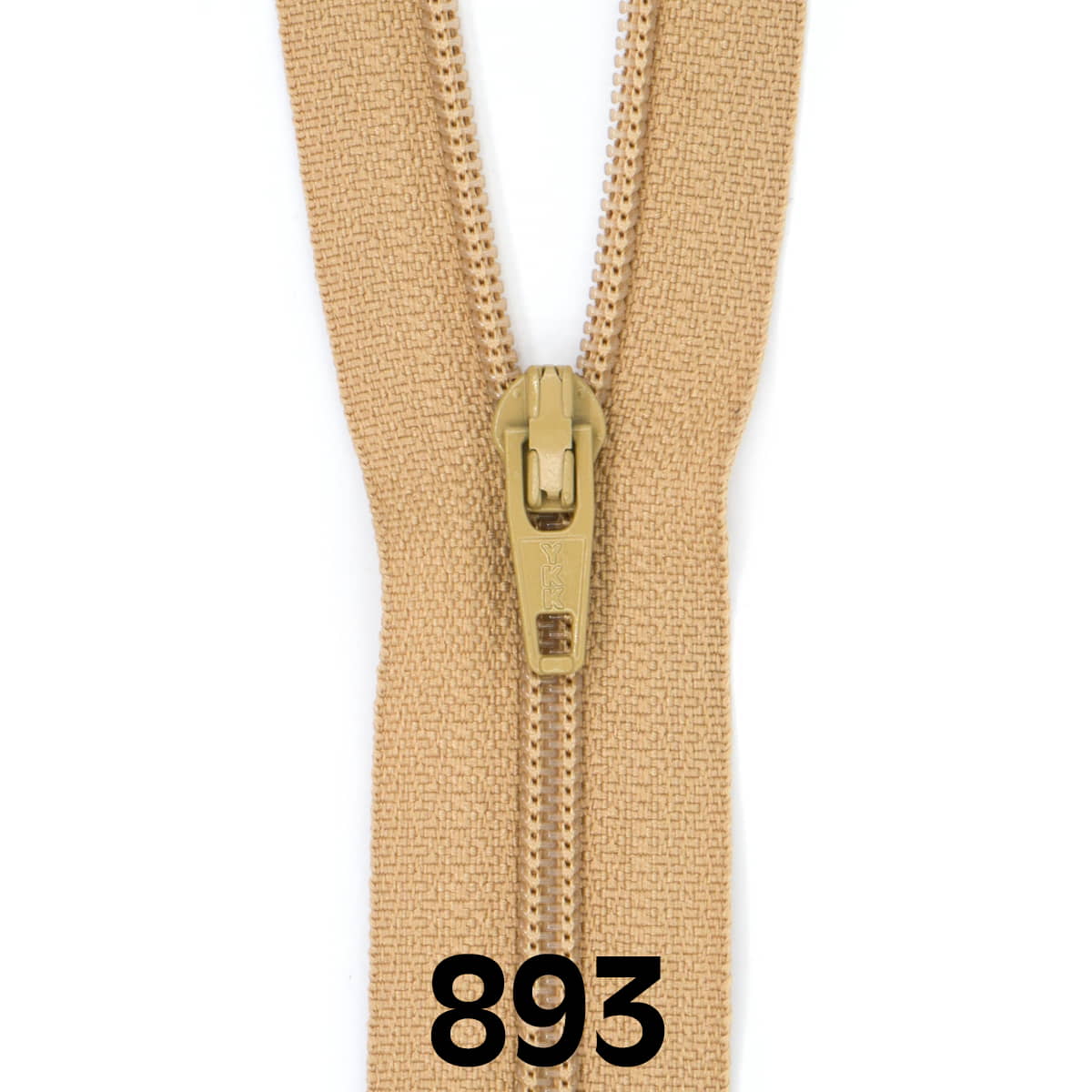 Rits 50 cm | YKK spiraal 3 | 893 caramel Rits RITS-YKK-3-50CM-893-CARAMEL