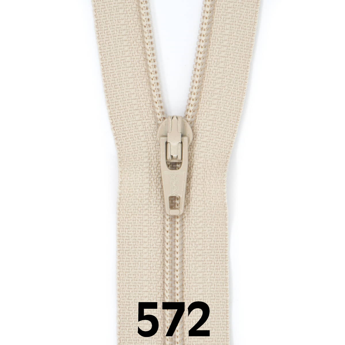 Rits 60 cm | YKK spiraal 3 | 572 beige Rits RITS-YKK-3-60CM-572-BEIGE